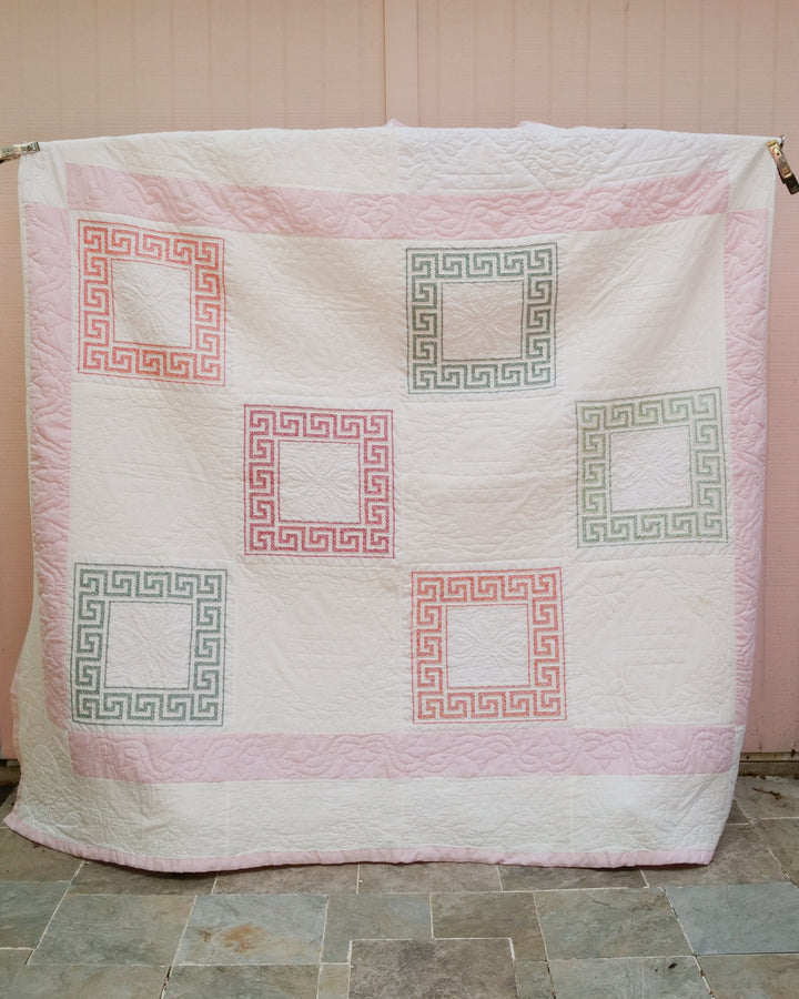 Cross Stitch Maze Quilt Chore Coat