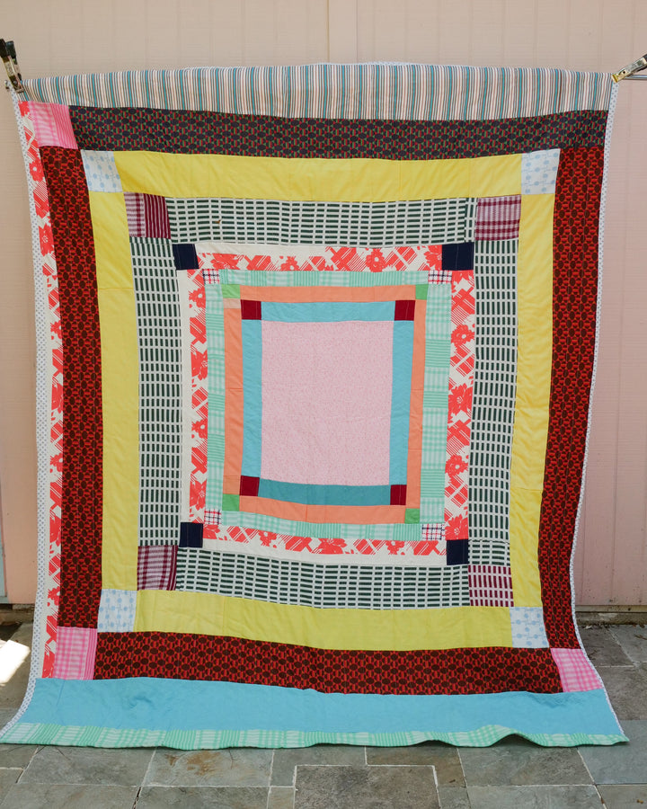 Square in Square Polyester Quilt Vest