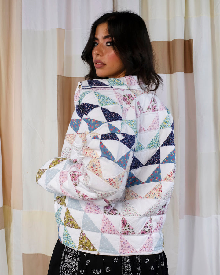 Flower Basket Quilt Chore Coat