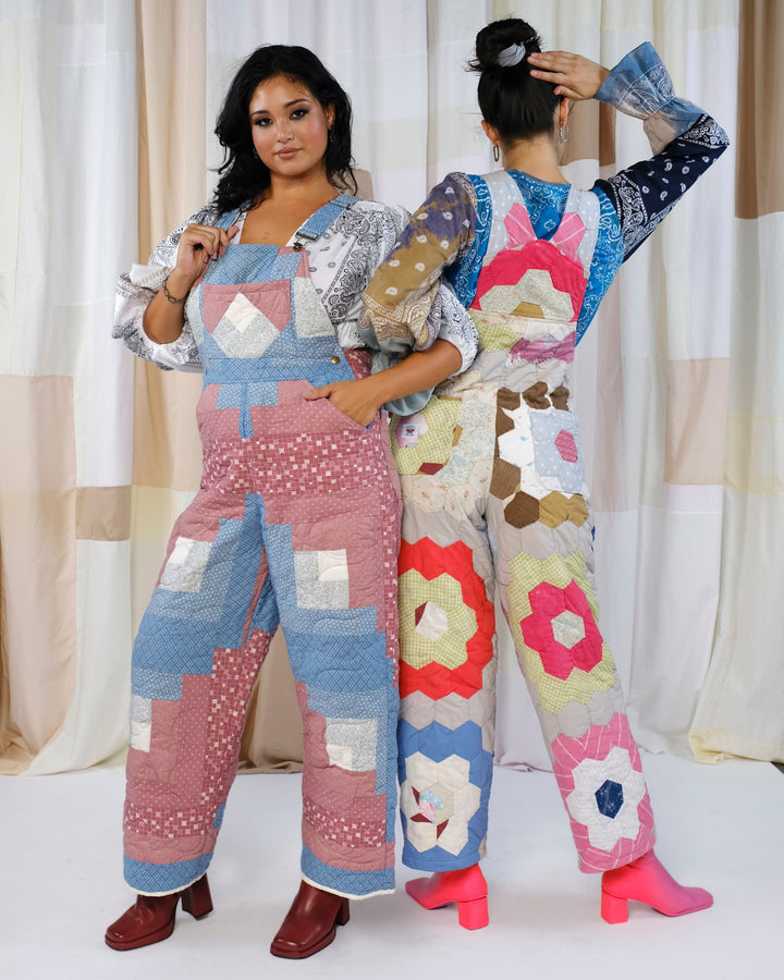 Dresden Plate Quilt Overalls