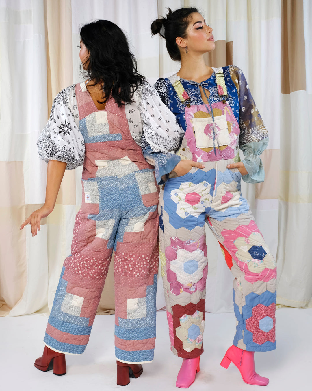 Dresden Plate Quilt Overalls