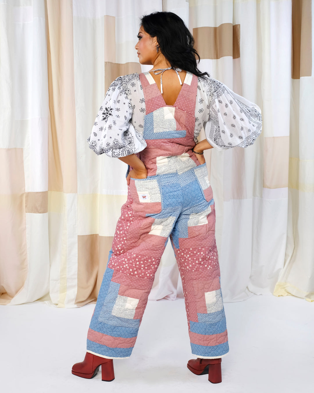 Dresden Plate Quilt Overalls