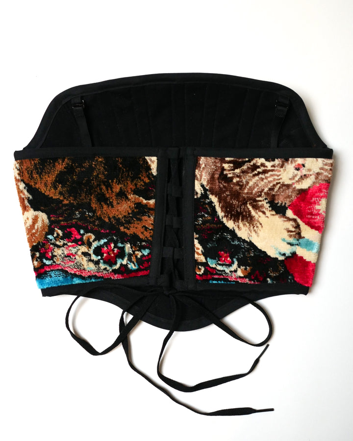 Kitten Tapestry Corset, S/M