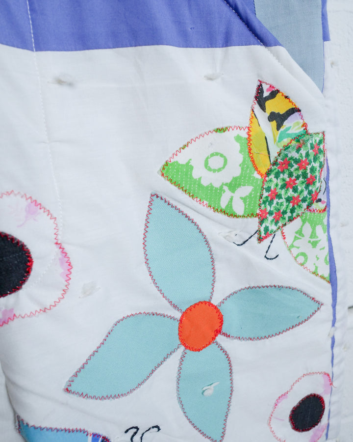 Butterfly Quilt Overalls, M