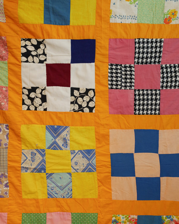 Large 9 Patch Quilt Chore Coat