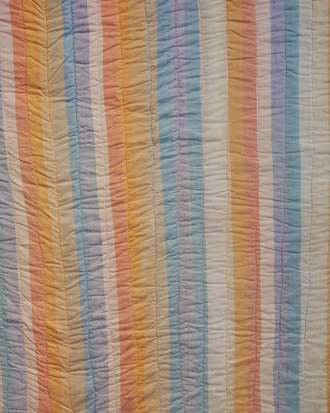 Rainbow Stripe Quilt Chore Coat