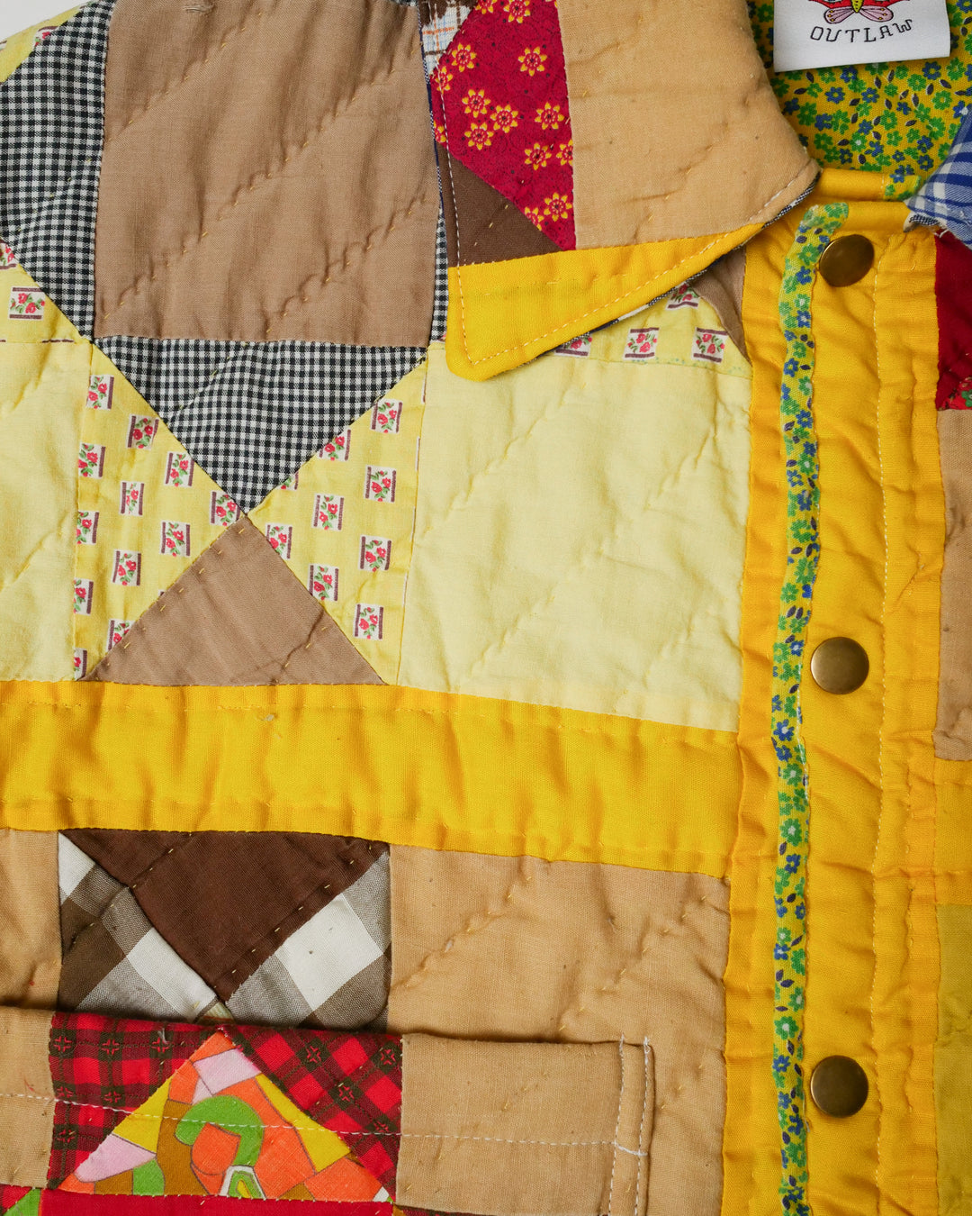 Happy Yellow Quilt Coat, XS